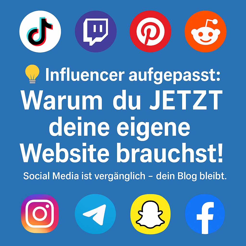 Warum Influencer eine eigene Website mit Blog brauchen